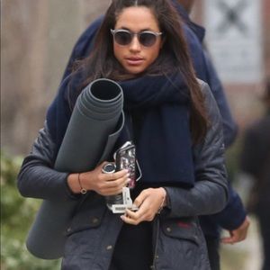 Barbour Polarquilt Cavalry Jacket Charcoal Size 8